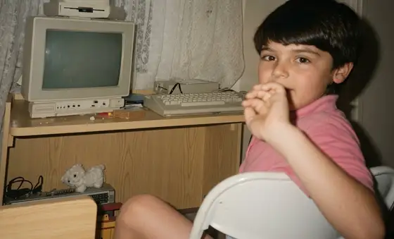 Volkan's first computer, a Commodore 64, 1991